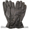 Leather Motorcycle Gloves - Men's - Zipper Closure - AL3070-AL