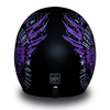 DOT Motorcycle Helmet - Purple Heaven Sent - Open Face - 3/4 - DC6-HS-DH