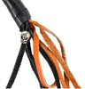 Get Back Whip in Black and Orange Leather - 42 Inches - Motorcycle Accessories -  GBW9-11-DL