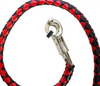 Get Back Whip - Black and Red Leather - 50 Inches - SKU GBW6-11L-DL