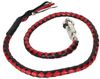 Get Back Whip - Black and Red Leather - 50 Inches - SKU GBW6-11L-DL