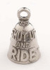 Shut Up and Ride - Pewter - Motorcycle Guardian Bell® - Made In USA - SKU GB-SHUT-UP-AND-DS