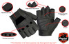 Leather Gloves - Unisex Men's Women's - Fingerless - Premium - RC61-RC
