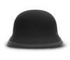 Novelty Motorcycle Helmet - Dull Flat Black - Big German - 1005B-DH