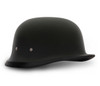 Novelty Motorcycle Helmet - Dull Flat Black - German - 1004B-DH