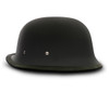 Novelty Motorcycle Helmet - Dull Flat Black - German - 1004B-DH