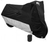 Defender Deluxe Motorcycle Cover - Black and Silver - Bike Cover - MC-904-DS
