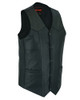 Leather Motorcycle Vest - Men's Tall - Outlaw - Up To Size 6XL - Big and Tall - RC162-TALL-RC
