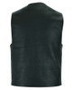 Leather Motorcycle Vest - Men's - Gun Pockets - Up To 9XL - DS110-DS