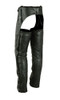 Leather Chaps - Deep Pocket- Unisex - Big - Naked - Up To 8XL - DS478-DS