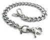 16" Wallet Chain - Key Leash- Monster Leash - Big Chrome Plated Chain - NC33-16-DS