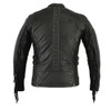 Daniel Smart Womens Updated Stylish Leather Motorcycle Jacket - Fringe and Rivets Design - DS880-DS
