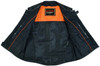 Leather Motorcycle Vest - Men's - Updated SWAT Team - Up To 8XL - RC007-RC