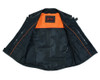 Leather Motorcycle Vest - Men's - Updated SWAT Team - Up To 8XL - DS007-DS
