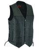 Leather Motorcycle Vest - Men's - 10 Pockets - Utility - Up To 8XL - DS100-DS