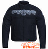 Textile Motorcycle Jacket - Men's - Reflective Skulls - Up To 6XL - Concealed Carry Pockets - DS600-DS