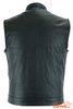 Leather Motorcycle Vest - Men's - Gun Pockets - Up To 12XL - Big and Tall - AM9192-DS