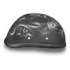 Novelty Motorcycle Helmet - Pistons Skull - Eagle Shorty - 6002PS-DH