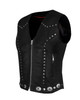 Leather Motorcycle Vest - Women's - Studs - Conchos - Zipper - N-LV8505-11-DL