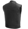 Leather Motorcycle Vest - Men's - Lowrider - Up To 8XL - FIM650CDM-FM