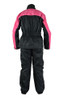 Rain Suit - Women's - Waterproof - Motorcycle - Pink Black - DS598PK-DS