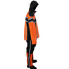 Rain Suit - Men's - Waterproof - Motorcycle - Orange and Black - RS30-ORANGE-DL