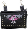Leather Belt Bag - Pink - Eagle Design - Handbag - BAG35-EBL3-PINK-DL