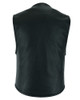 Leather Motorcycle Vest - Men's - Perforated SWAT Team - Up To 8XL - DS004-DS