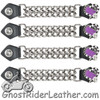 Set of Four - Purple Rose - Vest Extenders -Chrome Chain - AC1125-PURP-DL