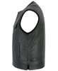 Leather Motorcycle Vest - Men's - Perforated - Club - Up To 8XL - DS183-DS