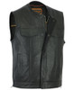 Leather Motorcycle Vest - Men's - Perforated - Club - Up To 8XL - DS183-DS