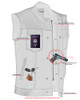 Denim and Leather Motorcycle Combo Vest - Men's - Upgraded Gun Pockets - Up To 10XL - DM900-DS