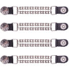 Set of Four - Buffalo Nickel Vest Extenders - Chrome Motorcycle Chain - AC1052-BC-DL