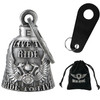 Motorcycle Ride Bell - 3D - Live To Ride - V-Twin - Spirit Bell - Gremlin - DBL26-L-DL