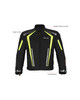 Motorcycle Jacket - Men's - Racer - Nylon Mesh - FS-SP1301-NEON-DL