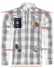 Flannel Motorcycle Shirt - Men's - Armor Pockets - Gun Pockets - Up To Size 5XL - Orange Black Plaid - DS4675-DS