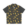 Neon Taco Doodles - Red Green Yellow on Black - Men's Hawaiian Shirt (AOP)