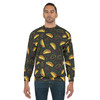 Neon Taco Doodles - Red Green Yellow on Black - Unisex Sweatshirt (AOP)