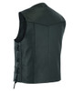 Leather Motorcycle Vest - Men's - Side Laces - Up To 66 - DS106-DS