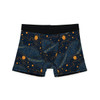 Cat and Planets Design on Black Background - Biker Apparel - Undies - Men's Boxers