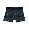 Cat and Planets Design on Black Background - Biker Apparel - Undies - Men's Boxers