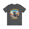 If I'm Smiling I'm Riding - Smiley Skull Biker - Color Choice - Unisex Jersey Short Sleeve Tee