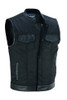 Denim and Leather Denim Vest - Men's - Concealed Carry -  Up to Size 12XL - DS689-DS