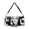 Black and White Cow Spot Pattern With Cow Head - Choice of Sizes - Duffel Bag