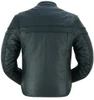 Leather Motorcycle Jacket - Men's - Black - Up To Size 8XL - Full Hand- Ashter - RC784-RC