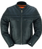 Leather Motorcycle Jacket - Men's - Black - Up To Size 8XL - Full Hand- Ashter - RC784-RC