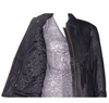 Leather Motorcycle Jacket - Women's - Fringe - Black Rose - LJ278-DL