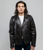 Leather Fashion Biker Jacket - Men's - Six Colors - Brooklyn - WBM2806-FM