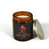 Scented Candle - Burn for You - Rose on Fire - Amber or Clear Jar - Perfect Gift for Bikers & Home Decor