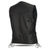 Leather Motorcycle Vest - Men's - Up To Size 8XL - Carbine - FMM602BM-FM